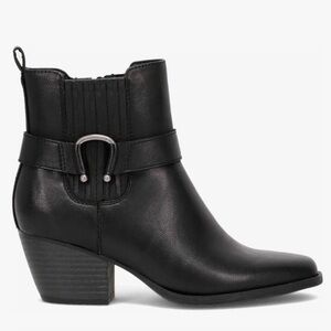 NWT Frye and Co. Suranne Ankle Boots Western Black Vegan Leather Women’s Size 6